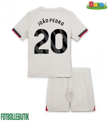 Chelsea Joao Pedro #20 Bortaställ Barn 2025-26 Kortärmad (+ Korta byxor)